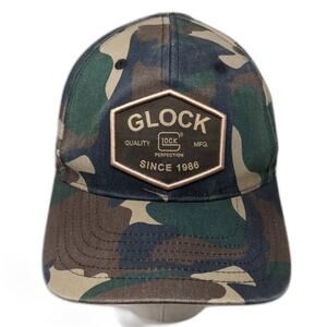 Glock Patch Snapback Hat Multicolor One Size Adjustable Camouflage